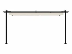 Pérgola|Cenador de pared de acero color