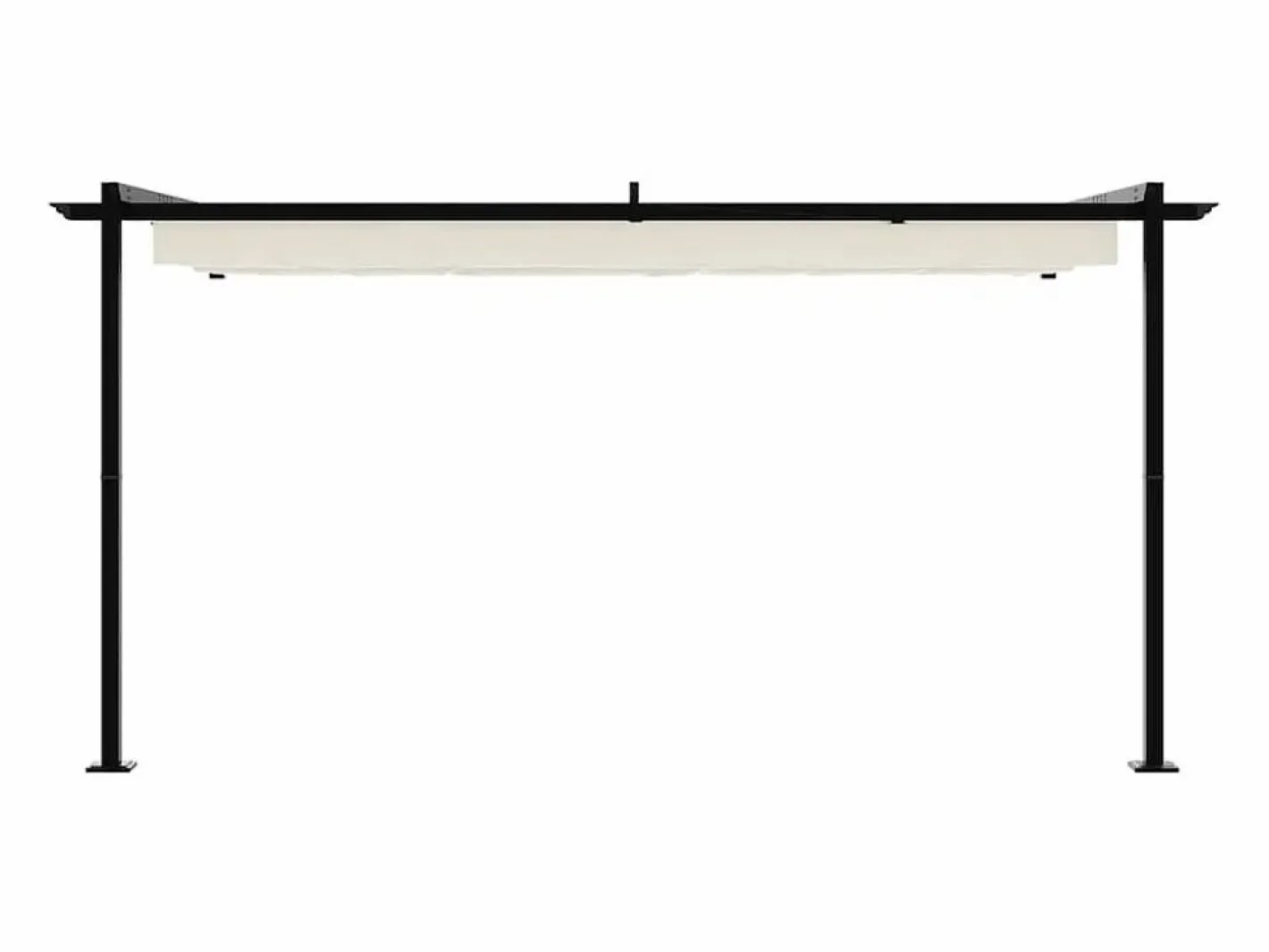 Pérgola|Cenador de pared de acero color
