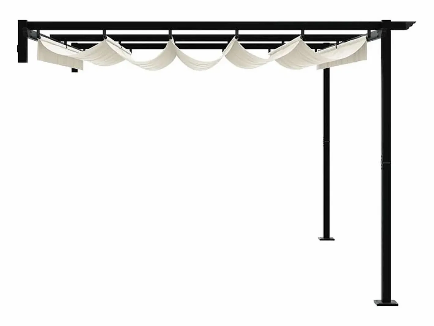Pérgola|Cenador de pared de acero color