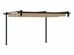 Cenador de pared de acero color topo^ Outlet
