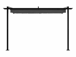 Cenador de pared de acero color antracita Gris