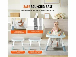 Centro de Actividades para Bebés, SucceBuy Centro de Actividades para Bebés, Asiento Giratorio 360°, para 6 Meses y Más, Plástico,^