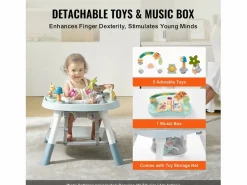 Centro de Actividades para Bebés, SucceBuy Centro de Actividades para Bebés, Asiento Giratorio 360°, para 6 Meses y Más, Plástico,^