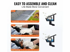 Accesorios De Wc|Cepillo de Protección para Canalón SucceBuy 24 m Anti-Hojas 12,7 cm Modelo 0809-27 Material PP Cable de Acero Galvanizado