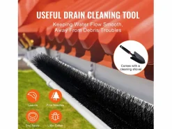 Accesorios De Wc|Cepillo Protector de Canalón SucceBuy 18 m Cerdas Largas 13,3 cm Anti-Hojas, 20 Piezas, PP + Alambre de Acero, Resistente a la Corrosión