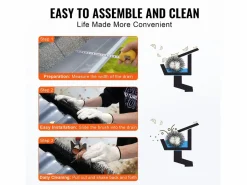 Accesorios De Wc|Cepillo Protector de Canalón SucceBuy 18 m Cerdas Largas 13,3 cm Anti-Hojas, 20 Piezas, PP + Alambre de Acero, Resistente a la Corrosión