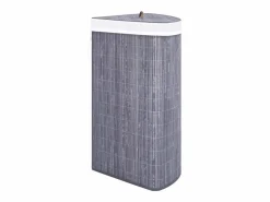 Cesto De Ropa|Cesta de lavandería esquinera de bambú 60 L
