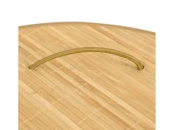 Cesta de lavandería esquinera de bambú de 60 L^ Discount
