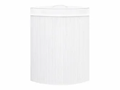 Cesto De Ropa|Cesta de lavandería esquinera de bambú de 60 l