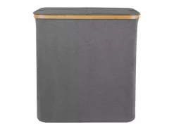 DripeX Cesto De Ropa|Accesorios De Cuarto De Baño|Cesta de lino plegable 150L, en tela , con 2 cubiertas y 2 bolsas interiores desmontables, 57x37x70cm