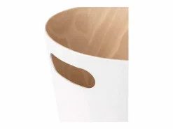 Umbra Cesta de madera con asas de transporte Blanco Hot