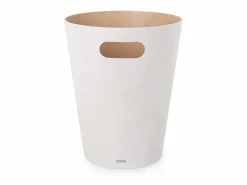 Umbra Cesta de madera con asas de transporte Blanco Hot