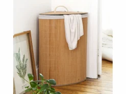 Cesta de ropa de esquina de bambú - H60 cm^Calicosy Best