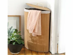 Cesta de ropa de esquina de bambú - H60 cm^Calicosy Best