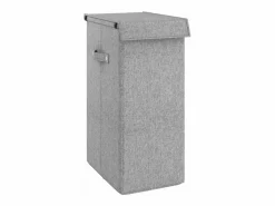 Cesta de ropa plegable 26x34,5x59,5 cm Tejido de lino sintético^ Clearance