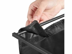 Cesta de Ropa Sucia SucceBuy Cesto para la Ropa Sucia de 2 Compartimentos, Organizador con Bolsas Extraíbles de Tela, Estructura Metálica y Tapa de Madera Negro Hot