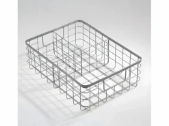 Cesta metálica gris de 3 compartimentos^Calicosy Discount