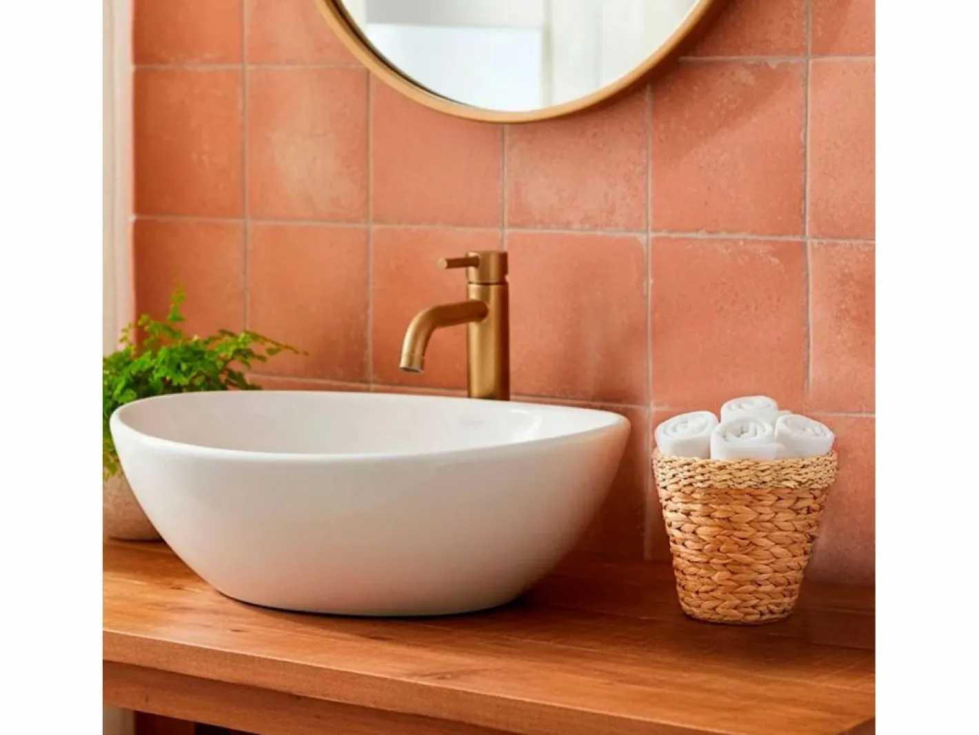 Cesta multiusos natural Ø20x20 cm^ Sale