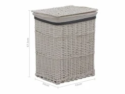 Cesta para la ropa de sauce^ Sale