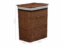 Cesto De Ropa|Cesta para la ropa de sauce marrón