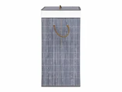 Cesto De Ropa|Cesta para la ropa sucia con 2 compartimentos, bambú , 72 L