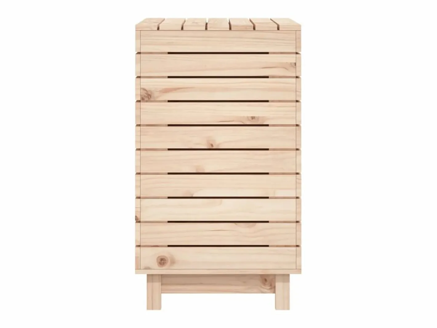Cesta para la ropa 88,5x44x76 cm madera maciza de pino Marru00f3n Online