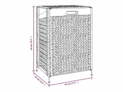 Cesto De Ropa|Cesta para la ropa 44x34x64 cm jacinto de agua