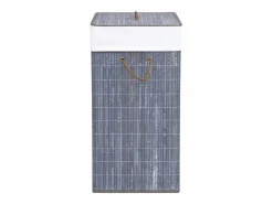 Cesta para ropa de una sola sección de bambú 83 L Gris Sale