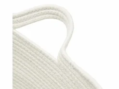 Cesta para ropa sucia gris y blanca Ø60x36 cm algodón Multicolor Best