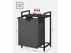 Cesta para ropa sucia Valora de un solo compartimento, 65 l, estilo loft^ Best