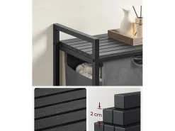 Cesta para ropa sucia Valora de un solo compartimento, 65 l, estilo loft^ Best