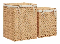 Cestas para la ropa 2 piezas jacinto de agua^ Online