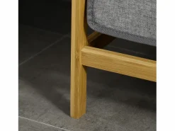 Homcom Cesto de ropa madera natural 63.5x33x73 cm Gris
