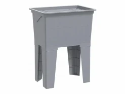 Cesto de ropa sucia 59x41x75 cm resina Gris Online