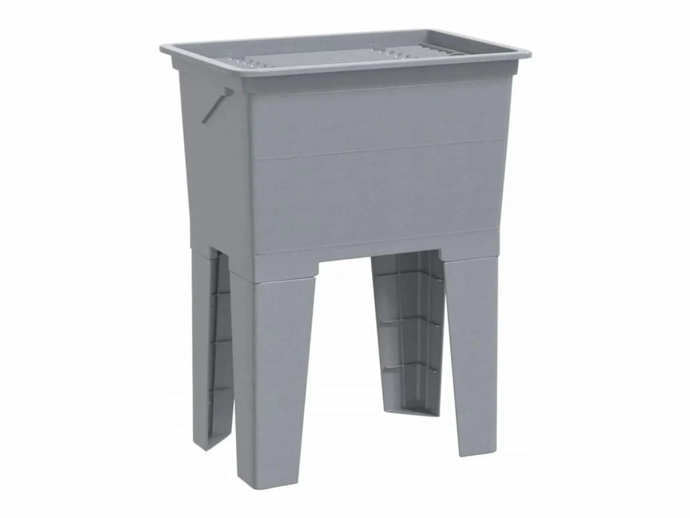 Cesto de ropa sucia 59x41x75 cm resina Gris Online
