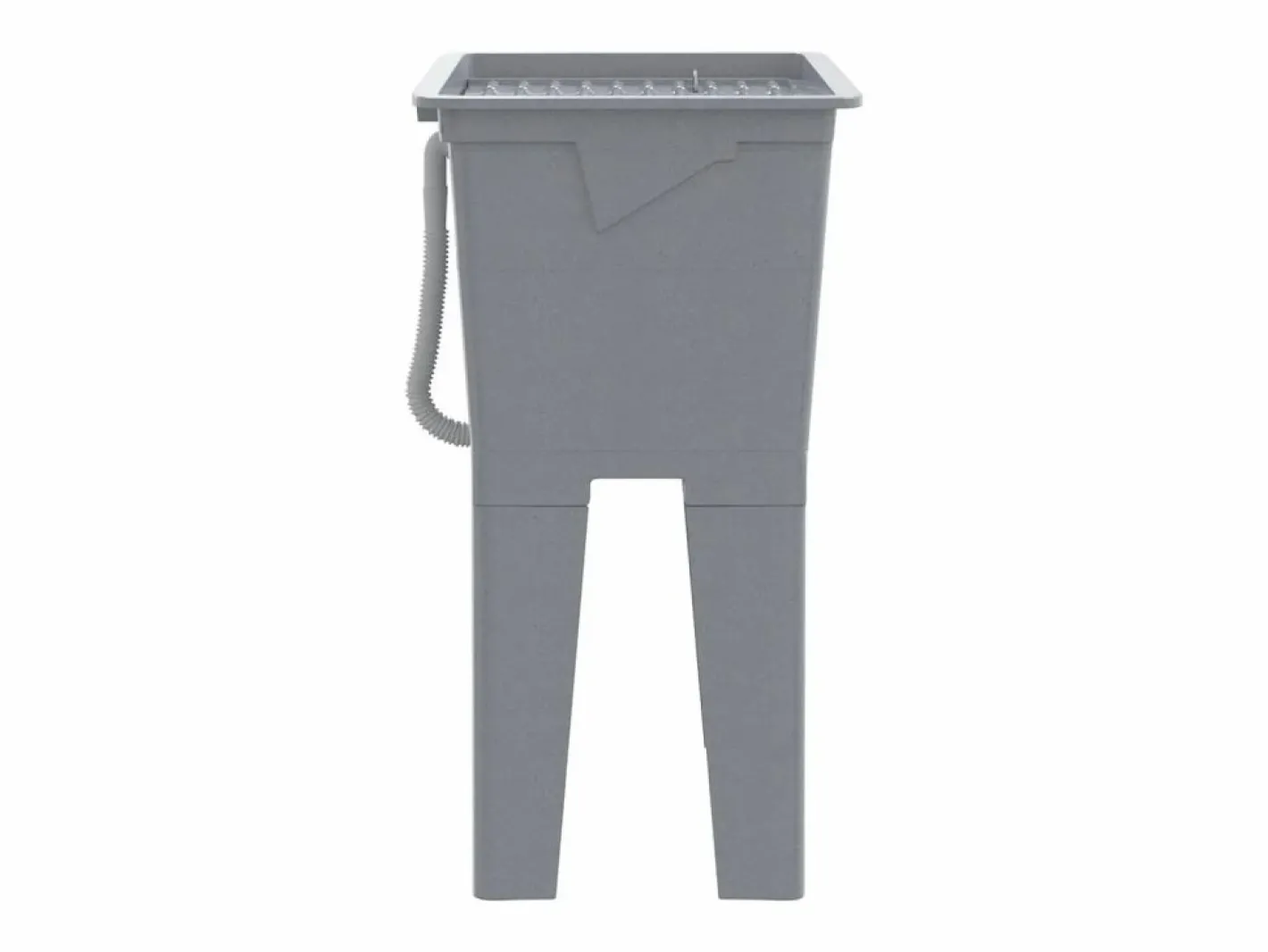 Cesto de ropa sucia 59x41x75 cm resina Gris Online