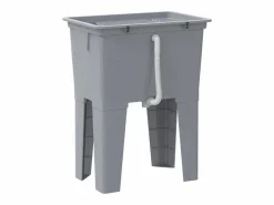 Cesto de ropa sucia 59x41x75 cm resina Gris Online
