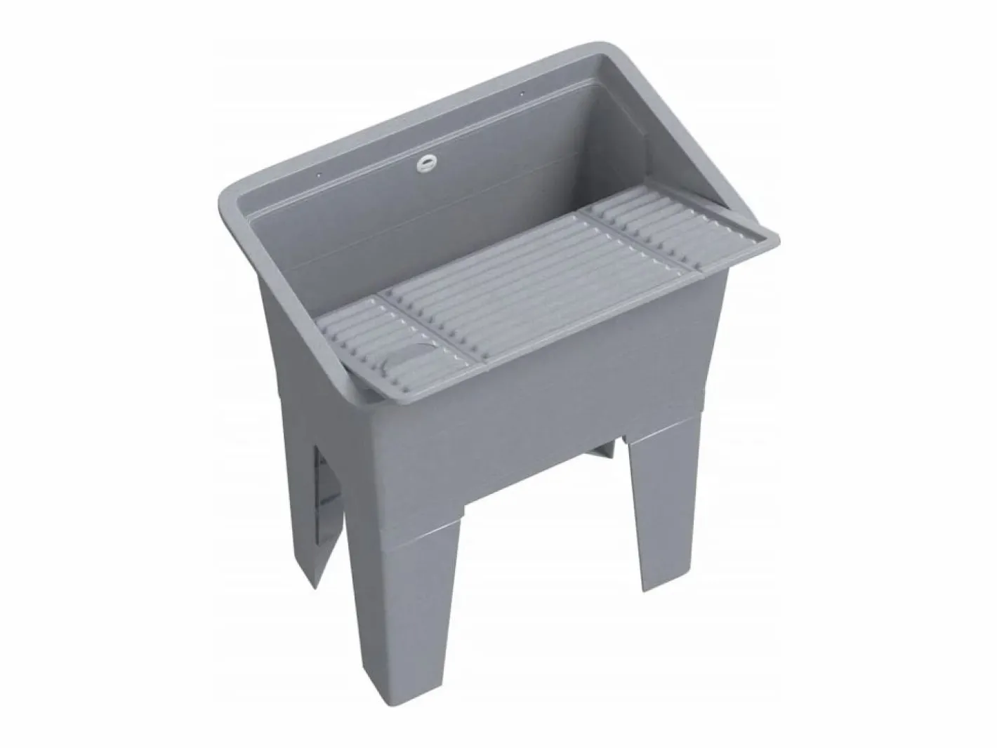 Cesto de ropa sucia 59x41x75 cm resina Gris Online