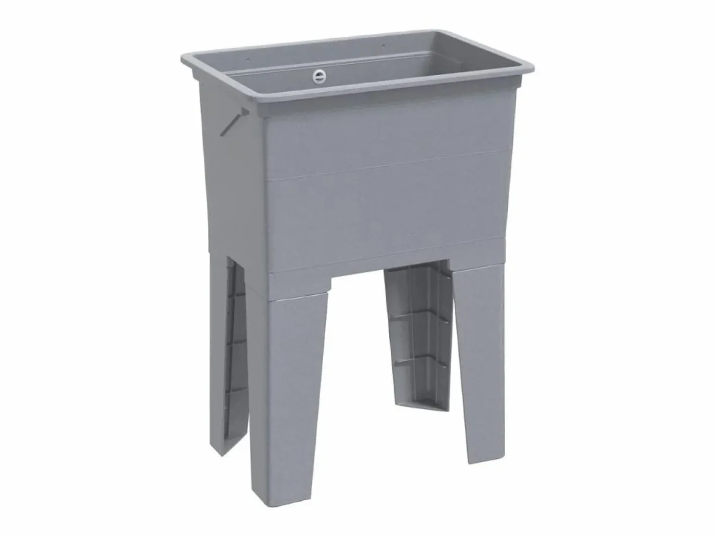 Cesto de ropa sucia 59x41x75 cm resina Gris Online