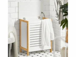 Cesto para la Colada,Canasto para la Ropa Sucia,Amario para Baño,FSS66-WN ES^Sobuy Online