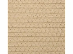 Cesto De Ropa|Cesto para ropa beige y blanco Ø60x36 cm algodón