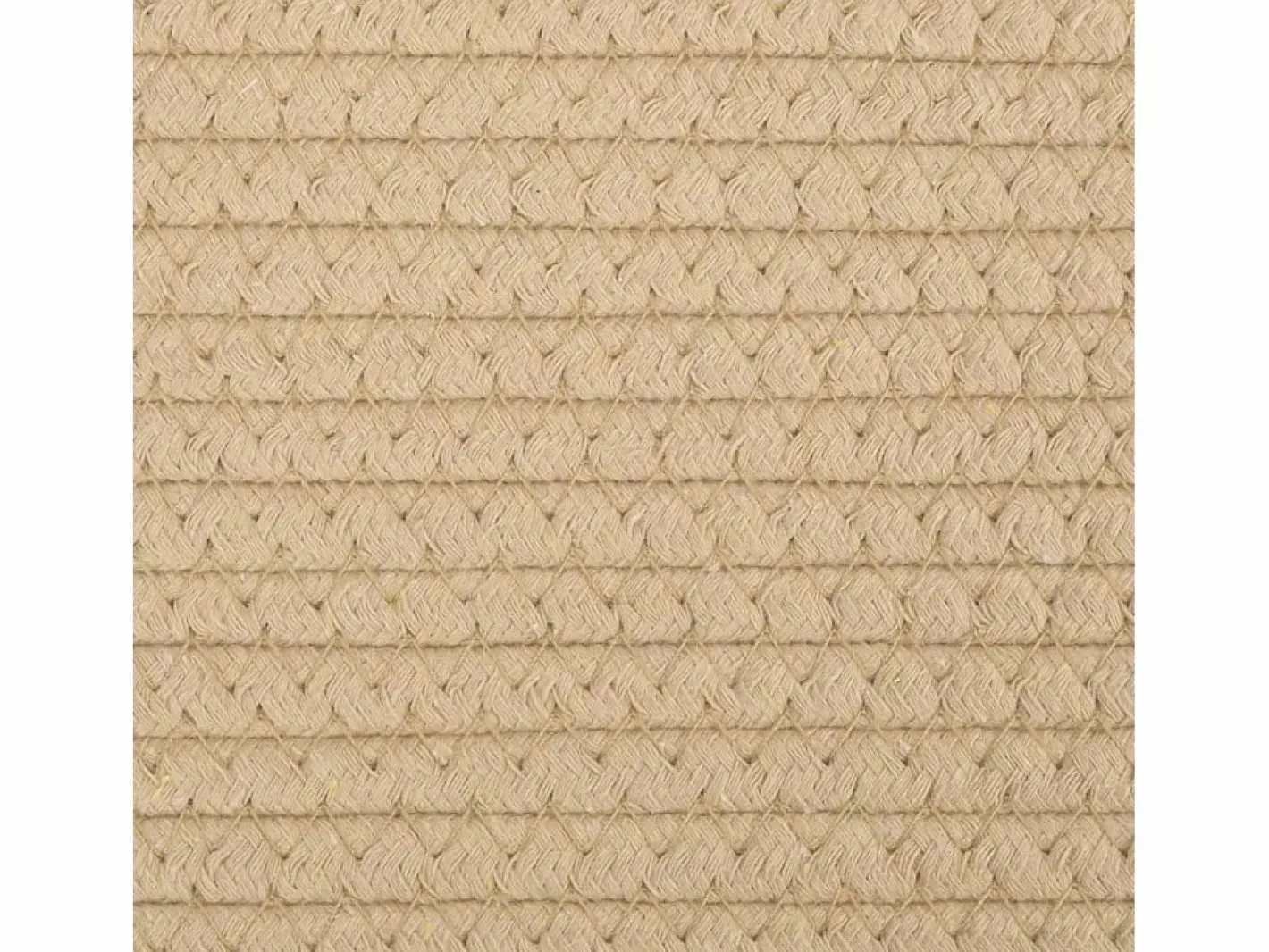 Cesto De Ropa|Cesto para ropa beige y blanco Ø60x36 cm algodón
