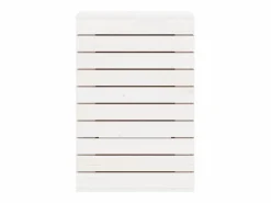 Cesto para ropa 44x44x66 cm madera maciza de pino Blanco Online