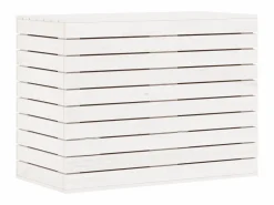 Cesto para ropa 88,5x44x66 cm madera maciza de pino^ Outlet