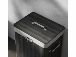 Cesto para ropa sucia Kunzita plegable con asas 60x40x30 cm^Homcom Outlet