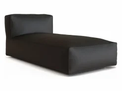 MYLIA Chaise longue de jardín en tela bouclé - - NOUMARA de Beige Clearance
