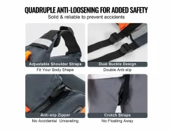 Deportes Náuticos|Chaleco Salvavidas para Deportes Acuáticos SucceBuy - 96N PFD de Flotabilidad para Hombres y Mujeres, Talla L