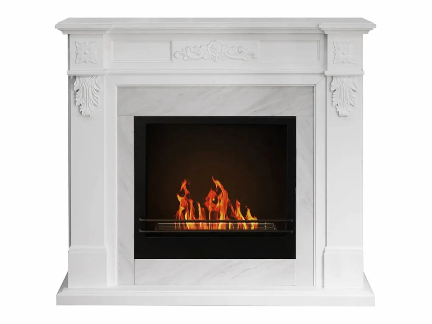 Chimenea de bioetanol biochimenea de suelo TRUMAN Efecto mármol L121 x P38 x H108^ Best