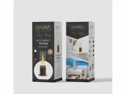 Chimenea de bioetanol blanca TOLOSA, biochimenea de sobremesa, D20 x H49,5, para interior y exterior Blanco Online