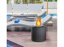 Brasero|Chimenea de bioetanol brasero de suelo para jardín para interior y exterior MODIGLIANI Hierro fundido d.36 x h56